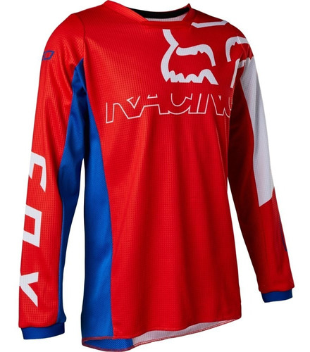 Jersey Fox 180 Niño Skew Rojo Mx/mtb