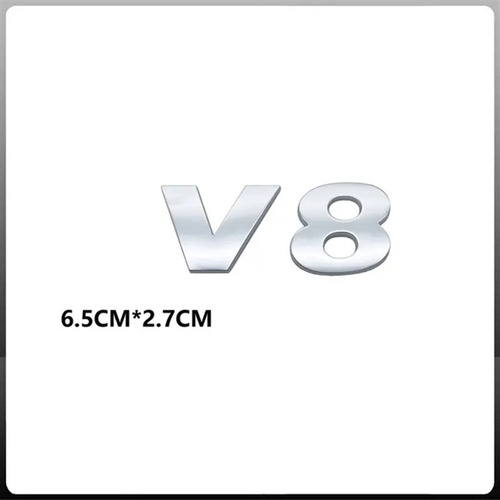 V6 V8 Cromo Emblema Placa Cromadas Insignia Para Vw Touareg