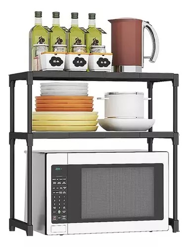 mueble estante para microondas mesa de cafe organizador cocina de metal  Nuevo