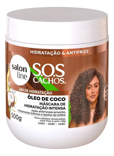 Coco Salon Line Kit Hidratação Dos Cachos Com 6 Produtos