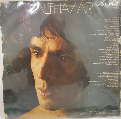 Lp Balthazar - Uma Canção Para Nós (1979) Estandar (Usado)