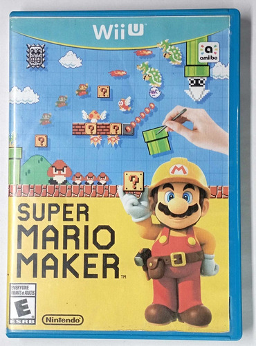 Super Mario Maker Nintendo Wii U Portada Impresa C Rtrmx Vj