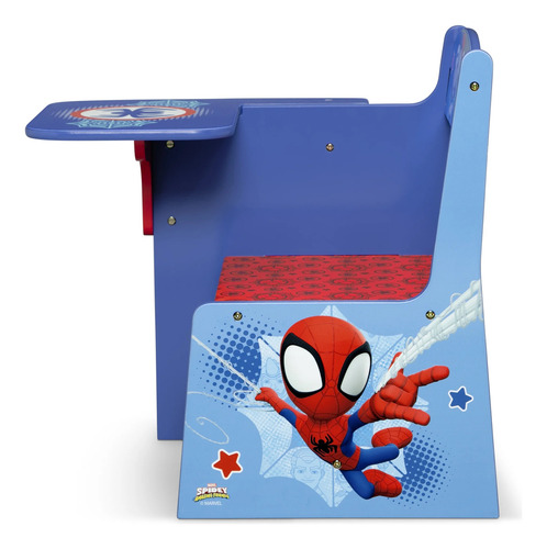 Escritorio Pupitre Infantil De Madera Spidey Color Multicolor