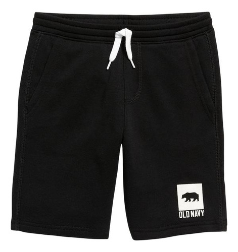 Shorts Niño Logo Negro Old Navy