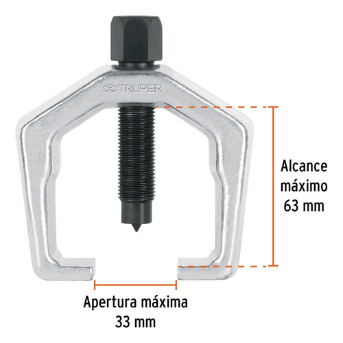 Extractor Pitman Alcance 63 Mm Uso Pesado Truper