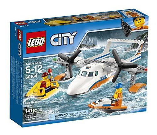 Lego City Coast Guard Sea Rescue Plane 60164 Kit De Construc