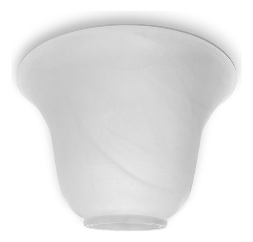 Refacción Pantalla De Cristal Para Lámparas/candiles Blanco Blanco Pt-106-bm