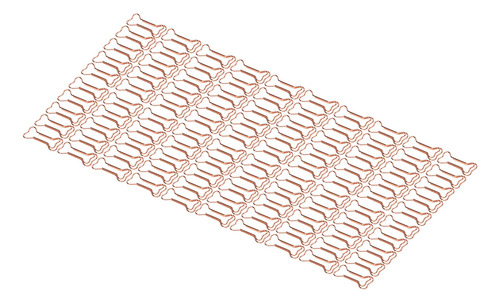 Clips De Oficina, 100 Unidades, Con Forma De Papel Galvaniza