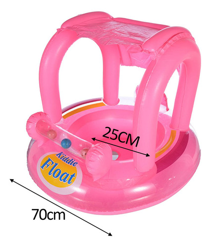 Flotador De Piscina Para Bebé Con Dosel Inflable, Flotador