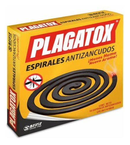 Plagatox Espirales Antizancudos Insecticida Caja 10 Unidades