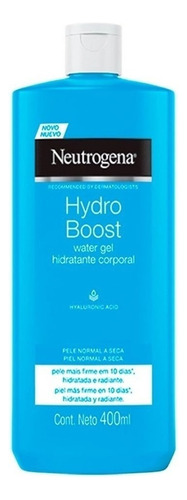  Crema gel ultraleve para cuerpo Neutrogena Hydro Boost Hidratante Corporal Hydro Boost Water Gel Neutrogena en tubo 400mL