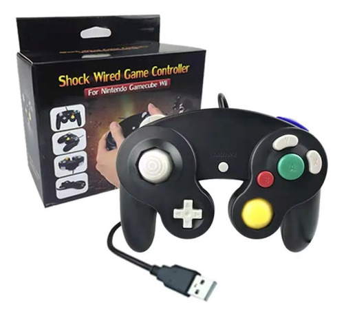 Control Usb Para Pc Tipo Gamecube Negro