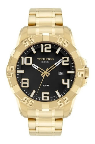 Technos 2315abas/4p Relógio Legacy Ostentação Grande Dourado