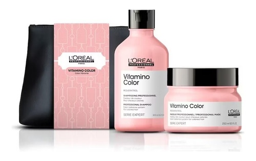 Loreal Kit Vitamino Color Shampoo 300ml + Máscara 250ml