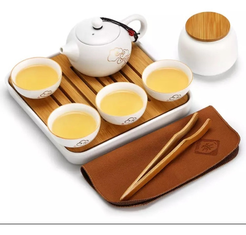 Juego De Té Chino, Porcelana China, Ideal Para Viajeros.