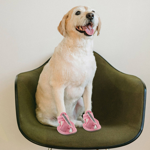 4 Botas Transpirables De Verano Para Mascotas, Sandalias De