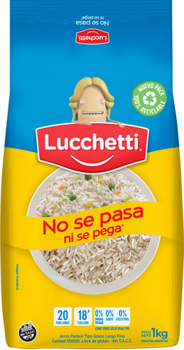 Lucchetti Arroz Parboil X 1kg