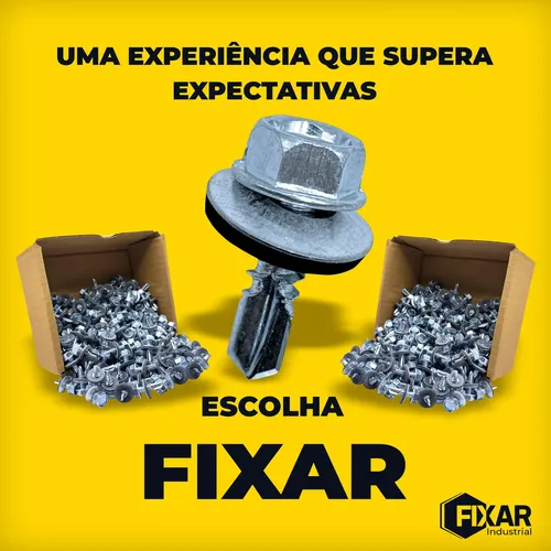 Parafuso Auto Brocante 14x3/4 (6,3x19mm) Sextavado - 400pçs