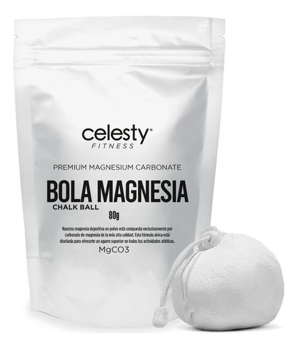Kit 4 Bola Magnesia Premium 80g Chalk Ball Celesty® Gimnasia