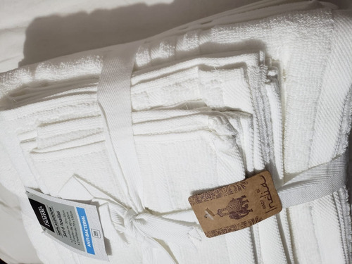 Imagen 5 de 6 de Set De 6 Toallas Blanco Tres Tamalos / Envio Gratis