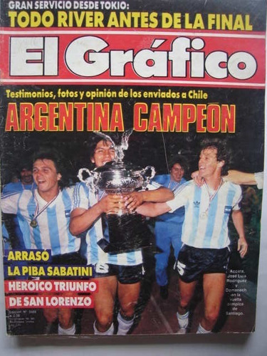 El Grafico 3505  Argentina Campeon Sudamericano Juvenil 