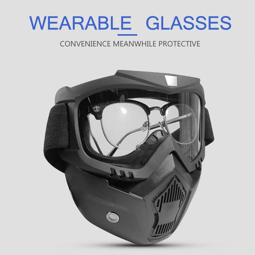 Imagen 4 de 8 de Mascara Y Goggles Tornasol Gotcha, Motociclismo, Skate, Etc