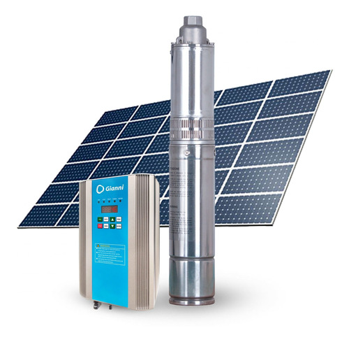 Bomba Agua Solar Kit Completo 5700 Lts/día Altura 65 Mts