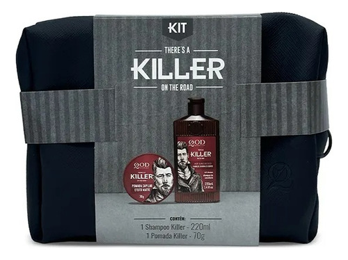 Kit Qod Killer Necessaire + Shampoo + Pomada Efeito Matte