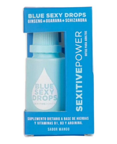 Estimulante Sexual Concentrado Masculino Blue Sexy Drops