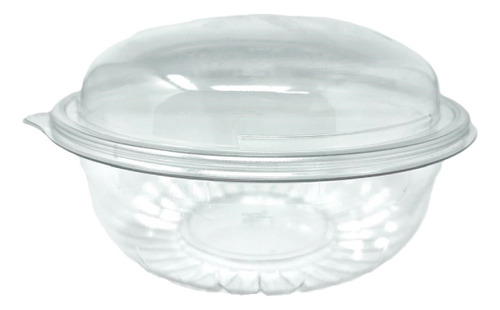 Ensaladera Con Tapa Domo 48 Oz Pet Reciclable Wow 50 Jgs Color Blanco