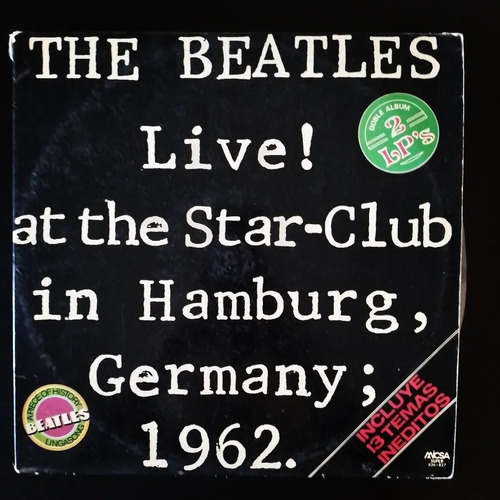 Vinilo The Beatles - Live! Star Club Hamburg - 1977 - Exc.