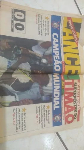 Jornal Lance Edição Corinthians Campeão Mundial 2000