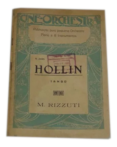 Partitura Hollin Tango M. Rizzuti 1927 *