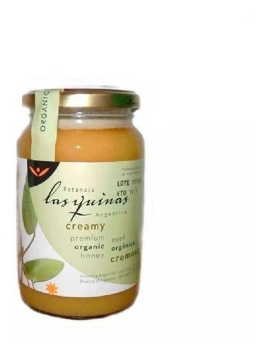 Miel Cremosa Las Quinas Orgánica Pura 500g Sin Tacc