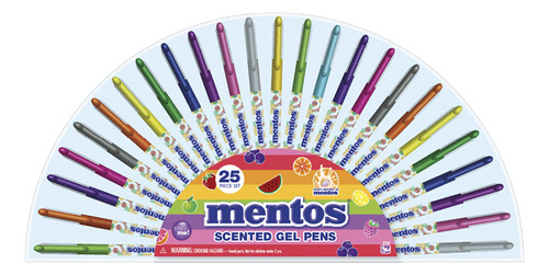 Set De Lapiceras De Gel Perfumado X25 Mentos Color de la tinta Multicolor Color del exterior Multi color