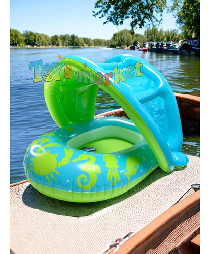 Flotador Asiento Con Techo Inflable Salvavidas Bebe Bestway