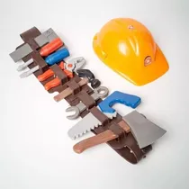 Comprar Set Construcción Con Casco Cinturón Herramientas Para Niños