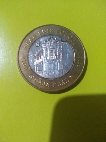 Moneda De 100 Pesos  Edo San Luis P Centro De Plata