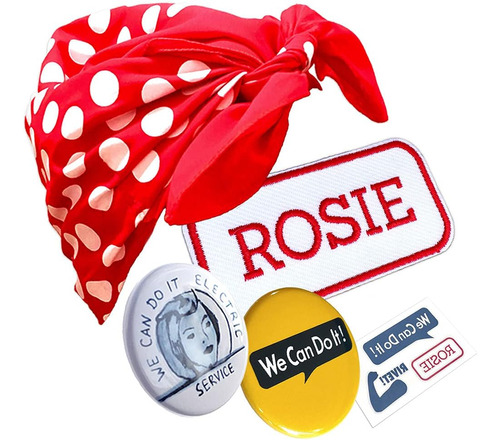 Kit De Disfraces We Can Rosie (kit We Can Do It, 27 Bandas)