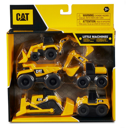 Juego Maquinas Contruir Cat Little Machines Pack X5 Wabro 
