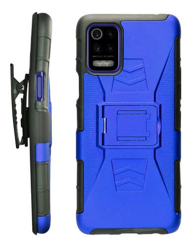Imagen 4 de 9 de Funda Uso Rudo 3 En 1 Colores LG K42 K52 K62 Q52