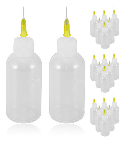 Botella Dispensadora Con Aguja, Botella De Plástico, 20 Unid