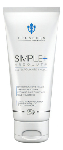 Exfoliante facial Simple Absolute 100 g Brussels Cosmetics