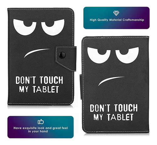 Funda Universal Para Tableta De 11 Pulgadas, Negro Y Dibujo