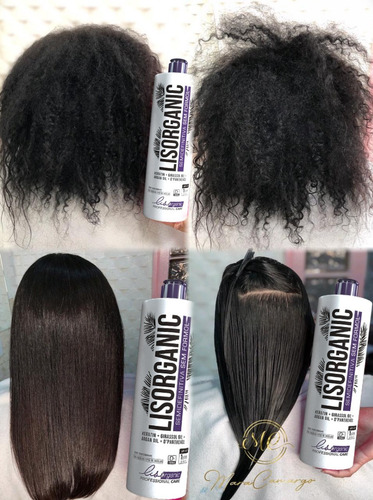 Imagem 4 de 4 de Progressiva Orgânica Troia Hair Lisorganic 2 X 1000ml É Kit