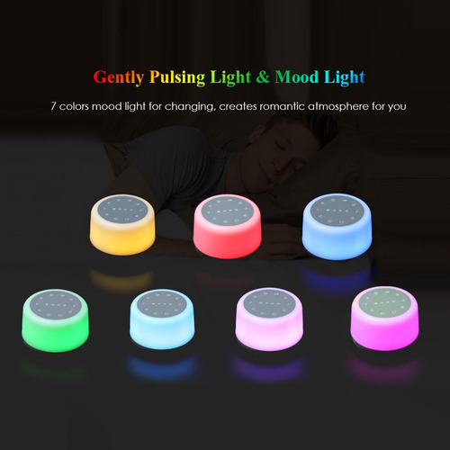 Máquina De Sonido White Noise Mood Light Music Para Dormir