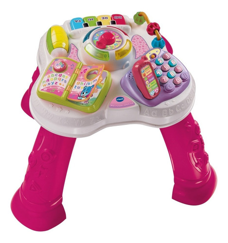 Mesita Parlanchina Pink Vtech 2 En 1 Luces Melodias Cancion