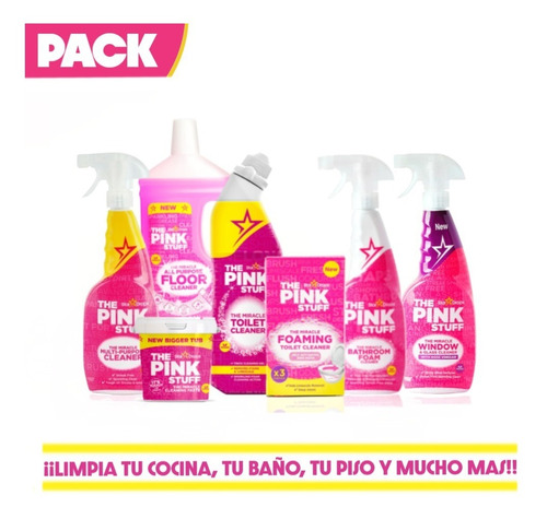 Pack Para La Limpieza General Del Hogar The Pink Stuff