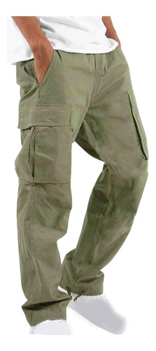 Pantalones Tipo Cargo De Fitness Tipo Recto A La Moda Para H