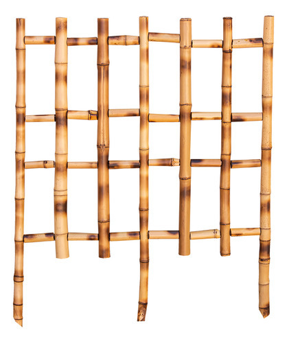 Jardim Vertical De Bambu 50x50 Cm